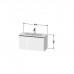 Duravit D-Neo Тумбочка подвесная Compact 81x37.2x44см., раковина, 1 ящик, цвет: Black Oak. 2342830000, DE426901616