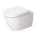 Duravit Darling New Унитаз подвесной компакт с вертикальным смывом, вкл. крепление Durafix, 36х48см., цвет: белый. 2549090000