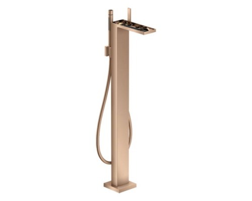 Axor MyEdition Смеситель для ванны, напольный, с ручным душем, без панели, цвет: полированное красное золото Axor MyEdition Смеситель для ванны, напольный, с ручным душем, без панели, цвет: полированное красное золото
