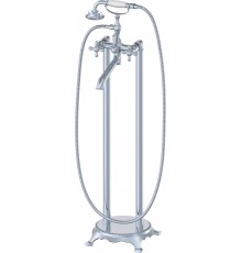 Напольный смеситель для ванны с душем Wonzon   Woghand WW-88649020-CR, С ВНУТРЕННЕЙ ЧАСТЬЮ, хром