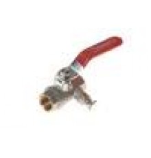Краны шаровые Кран шаровой РИДАН BVR-DR PN40 DN20 с вн.резьб. и спускн.эл-том; Т от -20С ... 110С; латунь CW602N 065B8317R