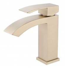 Смеситель для раковины Abber Wasserfall AF8610G, матовое золото