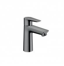 Hansgrohe Talis E Смеситель для раковины 110, на 1 отв, с донным клапаном, излив 112мм, цвет: шлифованный черный хром. 71710340