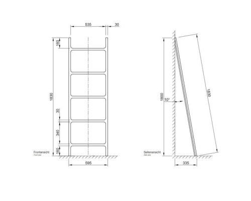 Decor Walther Stone HTLA Полотенцедержатель 180x60см, напольный, цвет: белый. 0932050 Decor Walther Stone HTLA Полотенцедержатель 180x60см, напольный, цвет: белый. 0932050