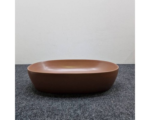 Azzurra Elegance Circle Раковина накладная 60x40 см, без отв., без перелива., цвет: Rame. ECI60 RA*0