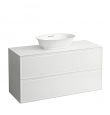Laufen New Classic Тумба с раковиной, 117.5х45.5х60см, 2 ящика, подвесная, цвет: белый глянец. 8.1285.2.000.112.1,  4.0602.2.085.631.1