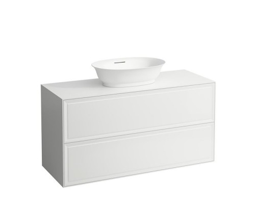 Laufen New Classic Тумба с раковиной, 117.5х45.5х60см, 2 ящика, подвесная, цвет: белый глянец. 8.1285.2.000.112.1,  4.0602.2.085.631.1