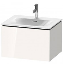 Duravit L-Cube База подвесная 62x48.1x40см с раковиной, 1 выдвижное отделение, цвет: глянцевый белый. LC613502222,  23446300001
