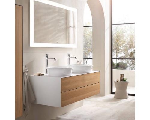 Duravit White Tulip Раковина накладная Oslash;50см, без перелива, без отв., WonderGliss, цвет: белый. 23655000701