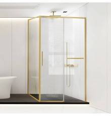 Душевой уголок Vincea Slim Soft VSR-1SS9012CLG 120x90, профиль брашированное золото, стекло прозрачное