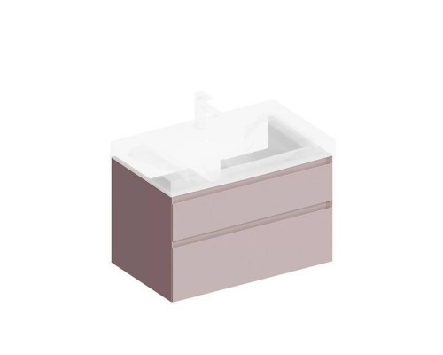 Kerama Marazzi Cubo Тумба подвесная 80см, с ящиками, цвет: мальва матовая. CUB.80.2\MAL Kerama Marazzi Cubo Тумба подвесная 80см, с ящиками, цвет: мальва матовая. CUB.80.2\MAL
