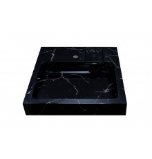 Раковина над стиральной машиной Stella Polar Солярис SP-00001729, 60х50 см, черный мрамор