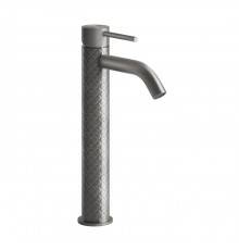 Gessi Intreccio Смеситель для раковины высокий, без донного клапана, цвет: шлифованная сталь. 54109#239