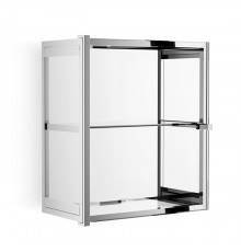 Decor Walther Glas S 2 Шкафчик подвесной 35x19x40см, стекло прозрачное, цвет: хром. 0602300