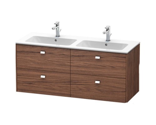 Duravit Brioso Тумба подвесная 129x47.9х55.3см, с раковиной, с 4 выдвижными ящиками, цвет: каштан темный. 2336130000,  BR410601021