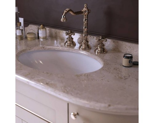 TW York Nuovo Комплект мебели с мраморной столешницей с 3 отв., 130см, напольный, цвет: белый / золото, мрамор: diano. YORM130-1/DNR/h2/3F , YOR4130-BO+S53 bi комплект TW York Nuovo Комплект мебели с мраморной столешницей с 3 отв., 130см, напольный, цвет: белый / золото, мрамор: diano. YORM130-1/DNR/h2/3F , YOR4130-BO+S53 bi комплект