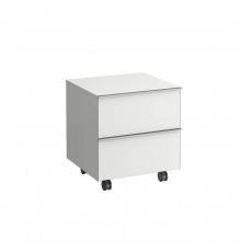 Laufen Space Шкаф на колесиках 535x495(520)x500(580) мм, 2 ящика, белый матовый. 4.1119.2.160.100.1