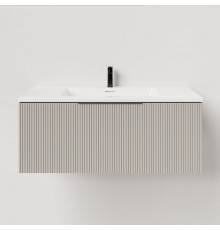 Salini Touch Тумба подвесная 80х50х32см., с раковиной, 1 ящик, верт. фрез., цвет: Grey. T800V1GON203