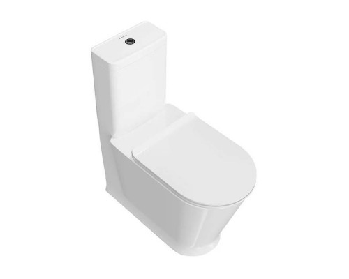Kerama Marazzi Plaza Modern Унитаз моноблок 35x70см, безободковый, цвет: белый глянцевый. PLMR.wc.01, PLMR.cis.01 Kerama Marazzi Plaza Modern Унитаз моноблок 35x70см, безободковый, цвет: белый глянцевый. PLMR.wc.01, PLMR.cis.01