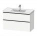 Duravit D-Neo Тумба с раковиной 98.4x45.2хh62.5см, 2 ящика, подвесная, цвет: Белый матовый. DE435601818