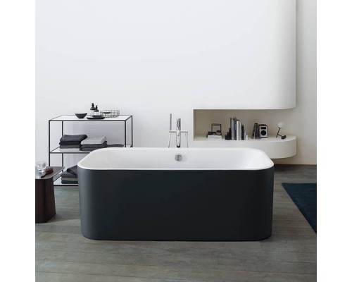 Duravit Happy D.2 Plus Ванна акриловая 180х80см, отдельностоящая, бесшовная панель, слив-перелив, цвет: graphite supermatt. 700453800000000 Duravit Happy D.2 Plus Ванна акриловая 180х80см, отдельностоящая, бесшовная панель, слив-перелив, цвет: graphite supermatt. 700453800000000