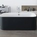 Duravit Happy D.2 Plus Ванна акриловая 180х80см, отдельностоящая, бесшовная панель, слив-перелив, цвет: graphite supermatt. 700453800000000