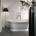 DevonDevon Aurora Ванна из минерального литья отдельностоящая 171x87xh70,5cм , цвет: белый с сифоном цвет хром. AURORAWH