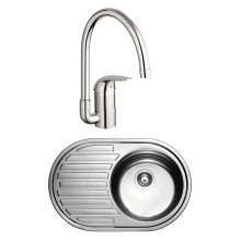 Комплект Мойка Kaiser KSS-7750 R + Смеситель Grohe Euroeco