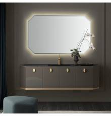 VITAGE milldue edition Dandy Комплект подвесной мебели 174х47хh46.1см, цвет: глянцевый Fango/Grafite. 7503.LED,  7730.121.SX,  7730.121.DX,  7665.89 (С МЕБЕЛЬЮ),  7743.121.330,  7758.121.DX.330,  7758.121.SX.330,  7727.174.330,  7760.174.A51