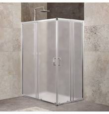 Душевой уголок BelBagno Unique AH-2-100/115-75/90-M-Cr стекло матовое