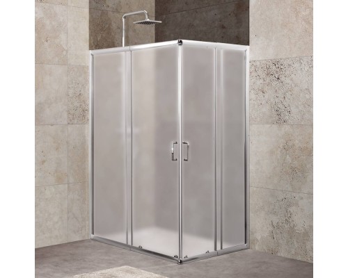 Душевой уголок BelBagno Unique AH-2-100/115-75/90-M-Cr стекло матовое