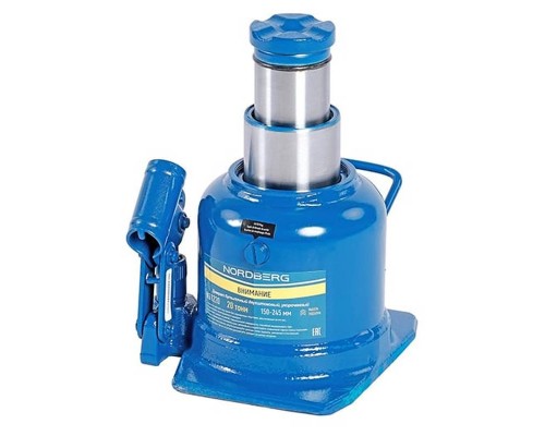 Домкрат бутылочный двухштоковый укороченный  NORDBERG N31220 20 т