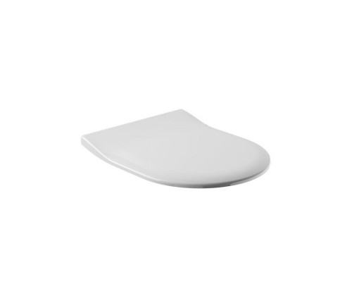 VilleroyBoch Avento Сиденье для унитаза, с микролифтом, тонкое, цвет: белый/нержавеющая сталь. 9M87S101 VilleroyBoch Avento Сиденье для унитаза, с микролифтом, тонкое, цвет: белый/нержавеющая сталь. 9M87S101