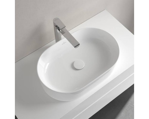 VilleroyBoch Collaro Раковина накладная, 56x36х14.5см., без отв., цвет: альпийский белый. 4A195601