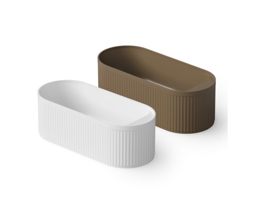 Dea Design Stripes Ванна 171х72х56см., отдельностоящая, Solid Surface, цвет: White №18. DD8801 1710 18