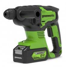 Перфоратор аккумуляторный бесщеточный Greenworks GD24SDS2 2 ДЖ, 24V (АКБ 4 Ач и ЗУ)