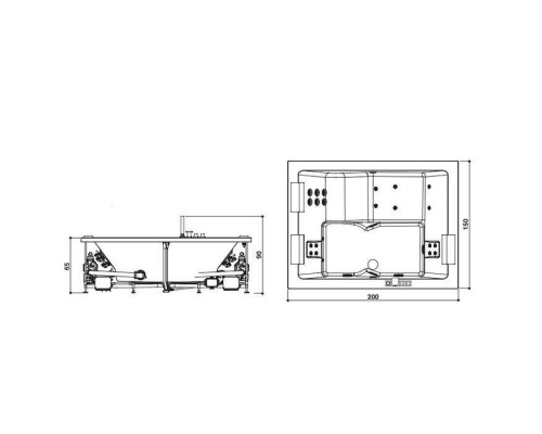Jacuzzi Sharp Extra Ванна 200х150х65см, со смесителем, Rainbow+ Clean System, цвет: белый. SHA401E0A00 Jacuzzi Sharp Extra Ванна 200х150х65см, со смесителем, Rainbow+ Clean System, цвет: белый. SHA401E0A00