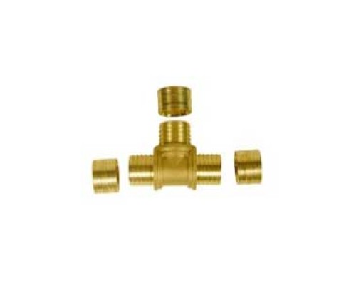 Тройник равнопроходный Gummel 16-16-16, 6 бар 20608161616