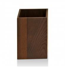 Decor Walther Wood PK Корзина для бумаги 18x18x25см, напольная, цвет: темный ясень. 0925785