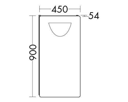 Burgbad Зеркало с подсветкой 45x90 см. LS0451 K0023