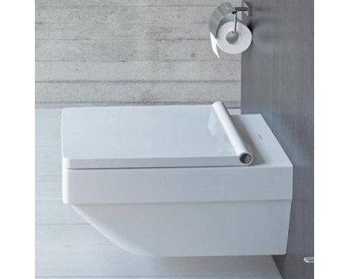 Duravit Vero Air Унитаз подвесной 57х37см, безободковый с сиденьем, цвет: белый. 2525090000