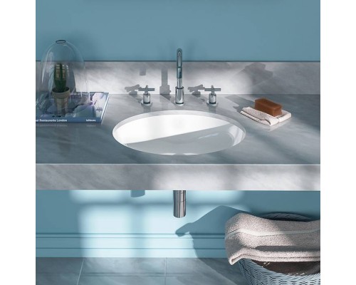 Catalano Italy Раковина 57х42см., встраиваемая под столешницу с переливом, цвет: белый глянцевый. 0727570001