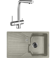 Комплект Мойка кухонная Lava L5.SCA scandic + Смеситель SG14 CR chrome