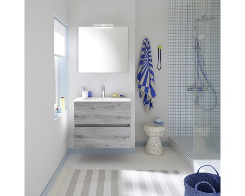 Burgbad Rocio Тумба 80см., подвесная, цвет: дуб/Silver. WYCX078F6228