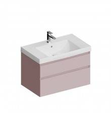 Kerama Marazzi Cubo Тумба подвесная 80см, с ящиками, цвет: мальва матовая. CUB.80.2\MAL