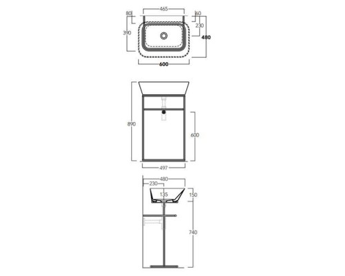 Simas Wave Раковина-чаша 60х42х16.5 см, без отв., цвет: черный матовый. WA04 nero matt*0 Simas Wave Раковина-чаша 60х42х16.5 см, без отв., цвет: черный матовый. WA04 nero matt*0