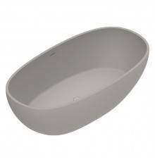 Catalano Solid Ванна отдельностоящая 176X91h52см, с переливом, сифон в комплекте, цвет: Tortora Satinato. 7239020032