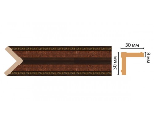 Угол DECOMASTER 116-2 ДМ (30*30*2400 мм) Угол DECOMASTER 116-2 ДМ (30*30*2400 мм)