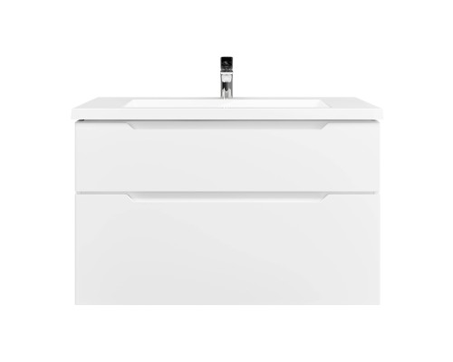 Тумба с раковиной Jorno Puro 100, подвесная, белая