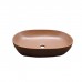 Azzurra Elegance Circle Раковина накладная 60x40 см, без отв., без перелива., цвет: Rame. ECI60 RA*0